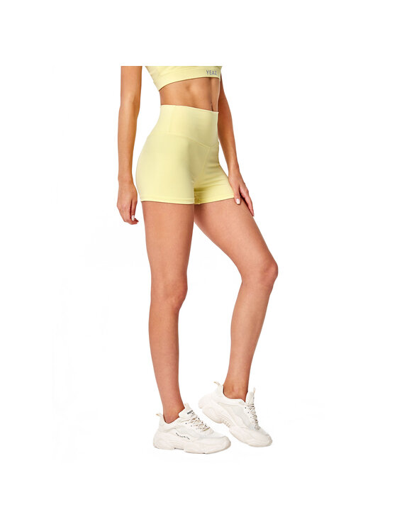 Yeaz Yeaz Szorty sportowe CELEB Żółty Slim Fit