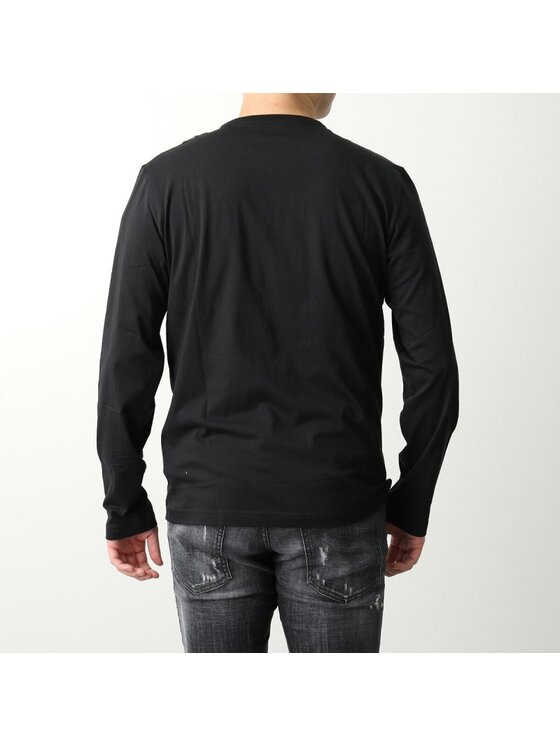 Emporio Armani Emporio Armani S dlouhým rukávem 8NPT09 PJNQZ Černá Slim Fit