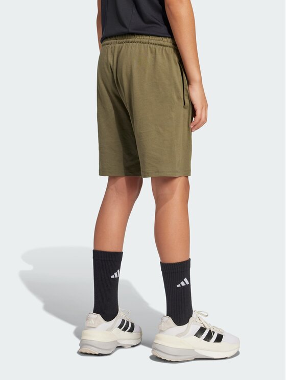 adidas adidas Szorty materiałowe Essentials Zielony Regular Fit