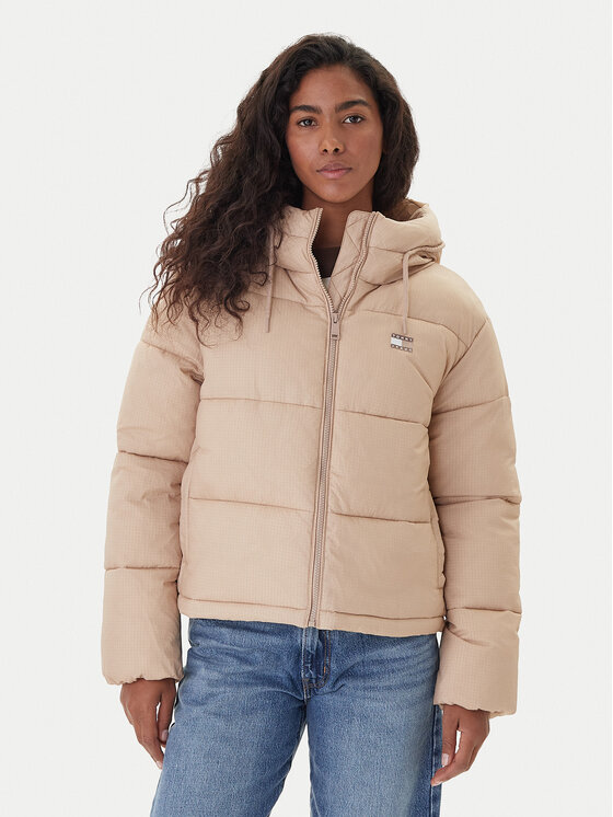 Tommy Jeans Tommy Jeans Geacă de iarnă DW0DW21625 Bej Regular Fit