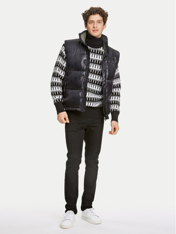 Lindbergh Lindbergh Prsluk 30-301129 Crna Relaxed Fit