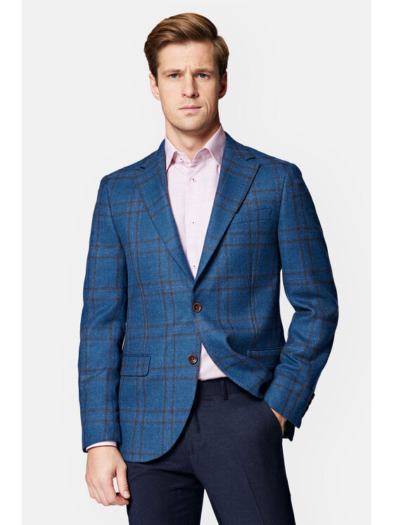 Lancerto Lancerto Marynarka Imatra MA099223000001 Granatowy Slim Fit