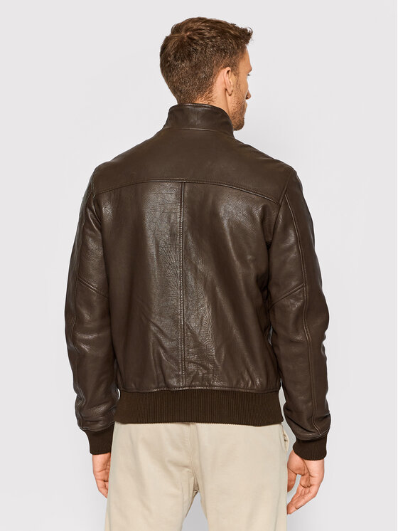 Blauer Blauer Кожено яке Capo Spalla 21WBLUL01206 006069 Кафяв Regular Fit