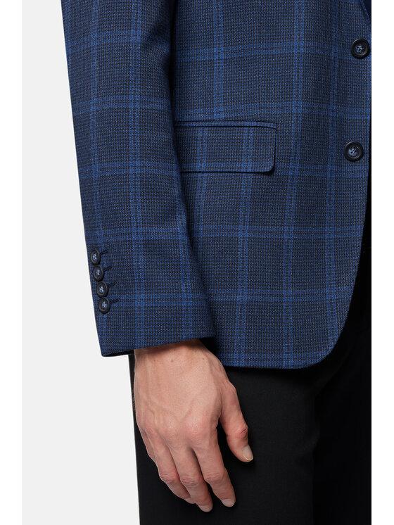 Lancerto Lancerto Marynarka Likely MA131124000011 Granatowy Slim Fit
