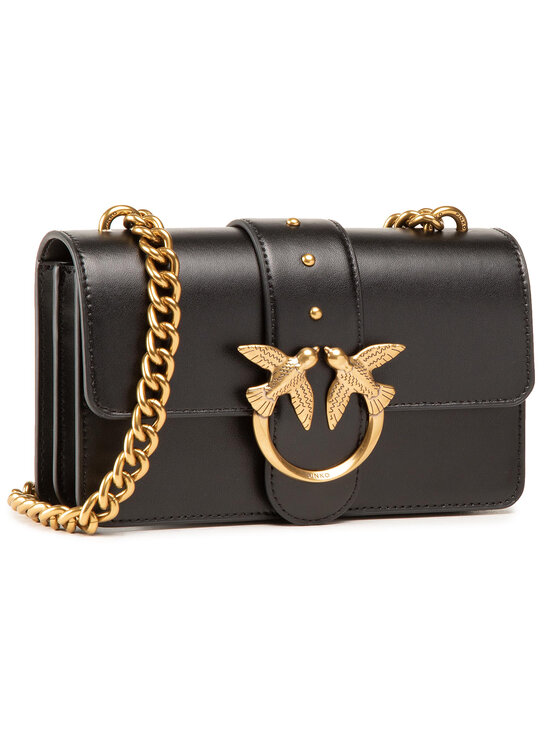 PINKO Pinko Torebka Love Mini Icon Simply 4 C PE 21 PLTT 1P221P Y6XT Czarny
