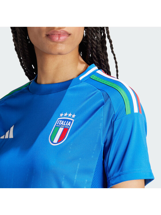 adidas adidas Koszulka techniczna Italy 24 Home Jersey Błękitny Regular Fit