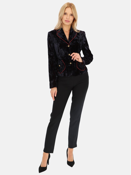 Potis & Verso Potis & Verso Marynarka Blu Fioletowy Regular Fit