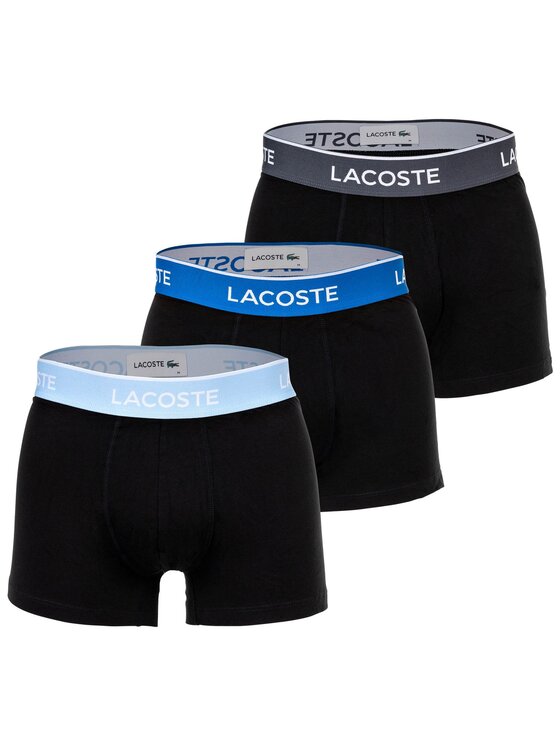 Lacoste Набір з 3 пар боксерів 5H1297 Чорний