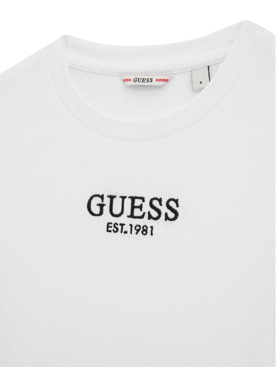 Guess Guess Ikdienas kleita J5YK11 KBZP4 Balts Regular Fit