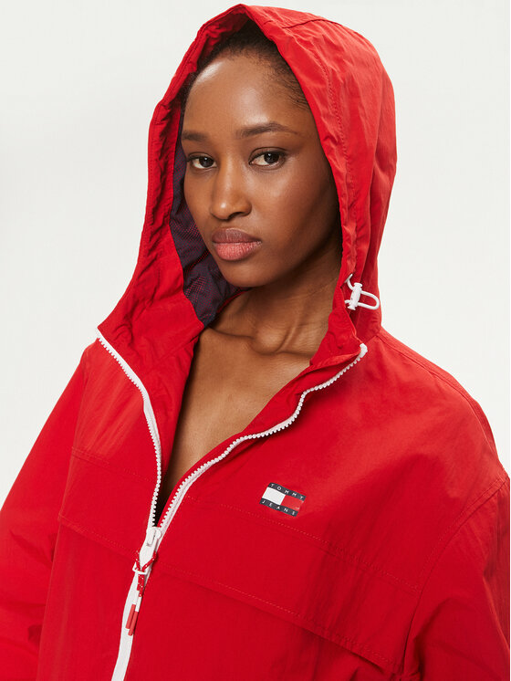 Tommy Jeans Tommy Jeans Ветровка Chicago DW0DW17747 Червен Regular Fit