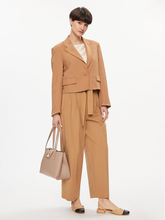 Weekend Max Mara Weekend Max Mara Marynarka Cantico 2415041062 Brązowy Regular Fit
