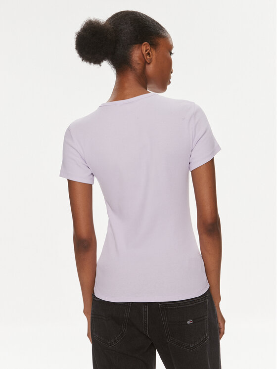 Tommy Jeans Tommy Jeans Tricou Essential DW0DW17383 Violet Slim Fit