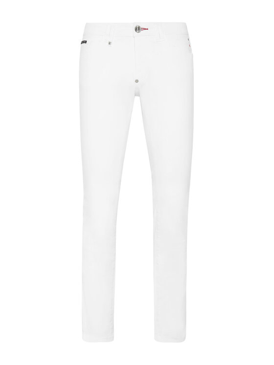 PHILIPP PLEIN PHILIPP PLEIN Džínsy 4131 Biela Slim Fit