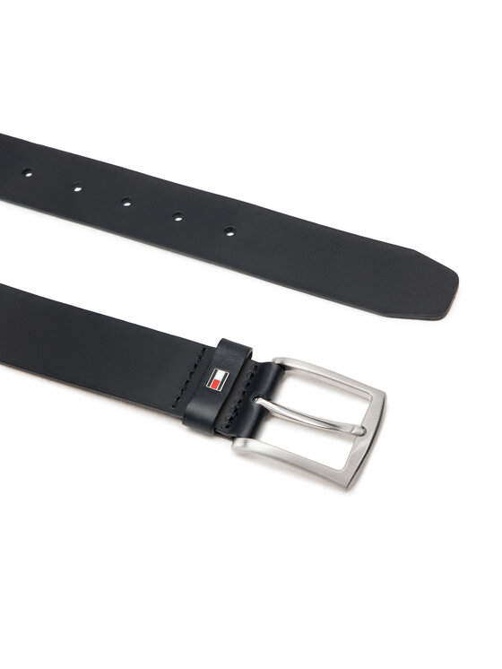 Tommy Hilfiger Tommy Hilfiger Чоловічий ремінь New Denton 3.5 AM0AM08360 Чорний