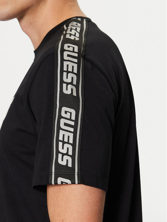 Guess Guess Tricou Arlo Z4GI18 J1314 Negru Regular Fit