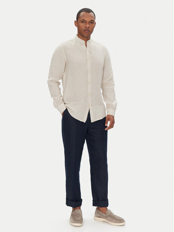 BOSS BOSS Marškiniai 50537369 Smėlio Regular Fit