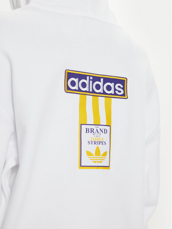 adidas adidas Majica dugih rukava Adibreak IS2435 Bijela Loose Fit