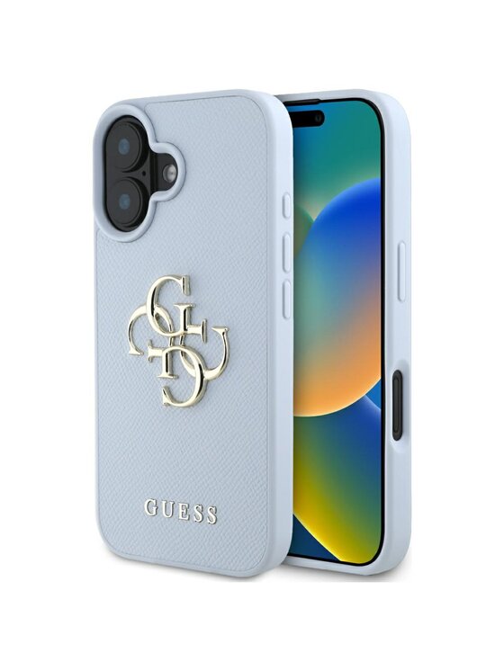 Etui na telefon Guess, Niebieskie, Apple iPhone 16