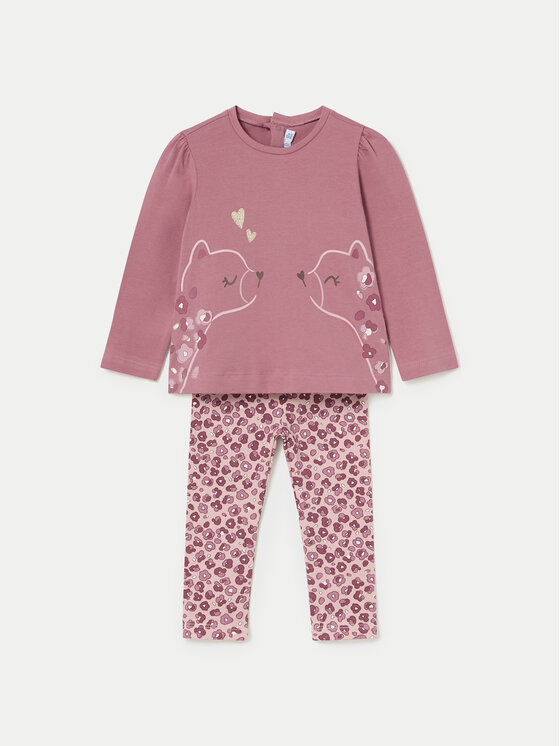 Mayoral Mayoral Set majica i leggins 2714 Ružičasta Regular Fit