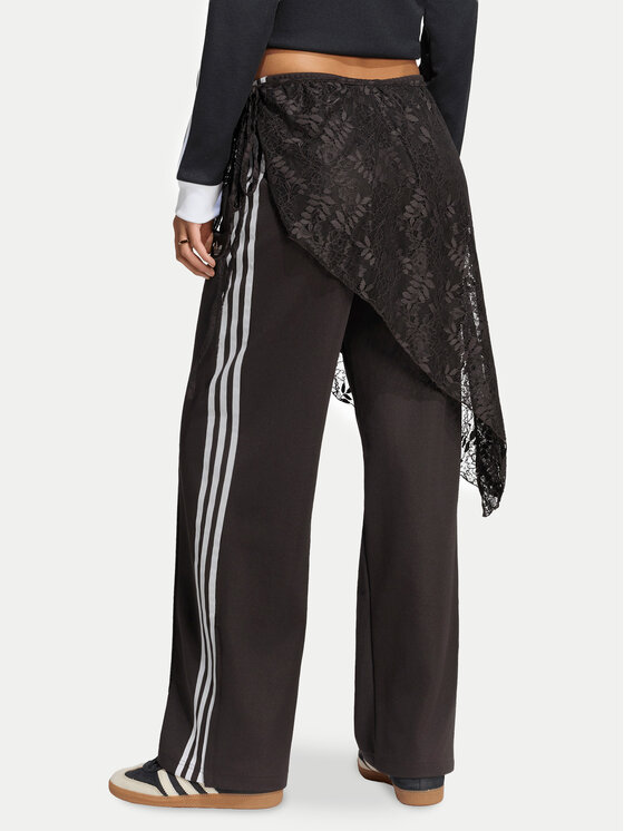 adidas adidas Jogginghose 2In1 Firebird Loose Track Trousers With Lace Skirt LG4275 Braun Relaxed Fit