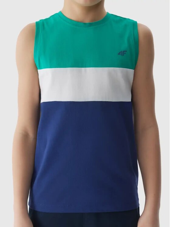 4F 4F Smanicato 4FJWSS24TSLEM038-41S Verde Regular Fit