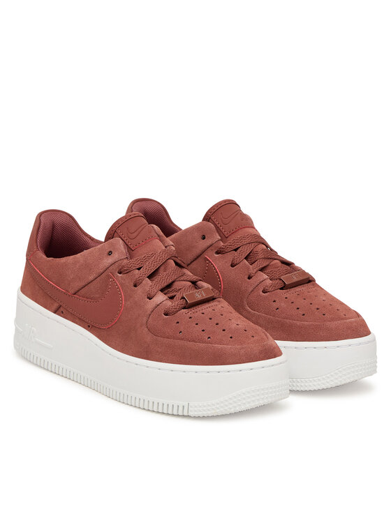 Nike Nike Sneakersy Af1 Sage Low AR5339 204 Czerwony ciemny