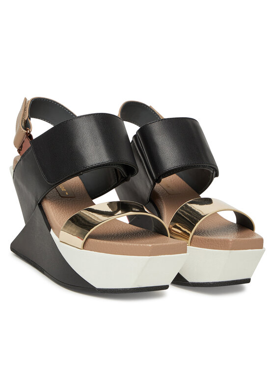 United Nude United Nude Basutės Delta Wedge Sandal 1041389316 Juoda