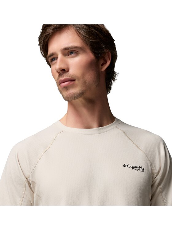 Columbia Columbia Koszulka techniczna 215719 Beżowy Regular Fit