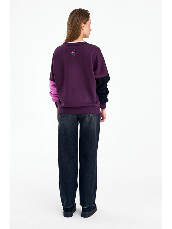 NAOKO NAOKO Bluza Purple Rain Różowy Regular Fit