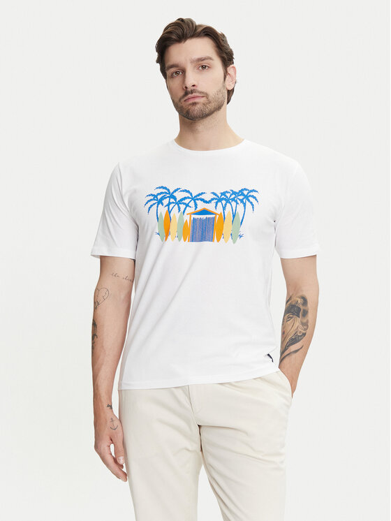 Ysabel Mora Ysabel Mora T-Shirt 90514 Biały Regular Fit