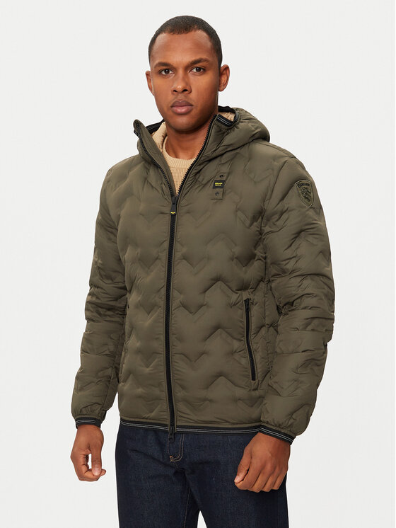 Blauer Doudoune 24WBLUC03125 683 Kaki Regular Fit Modivo