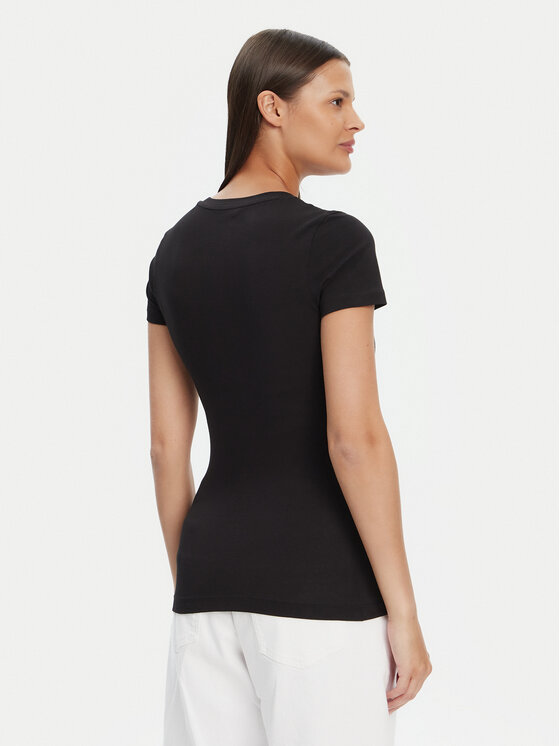 Guess Guess T-Shirt W5YI46 J1314 Μαύρο Regular Fit