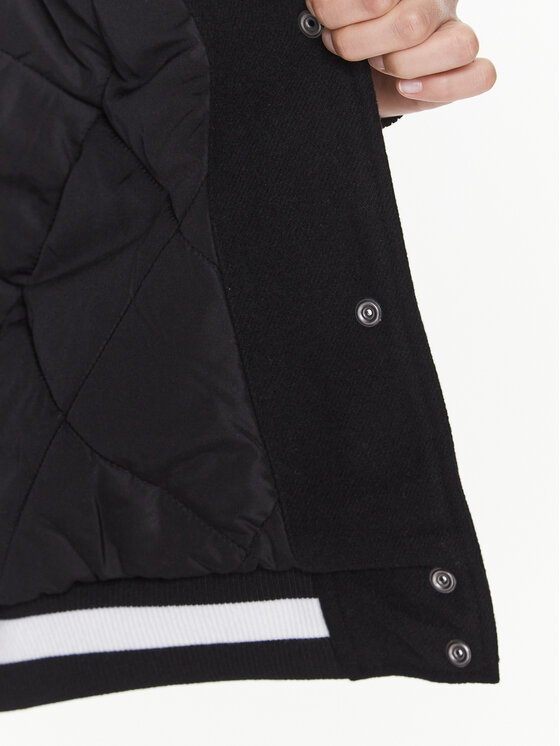 Tommy Jeans Tommy Jeans Μπόμπερ μπουφάν Letterman DW0DW14940 Μαύρο Oversize
