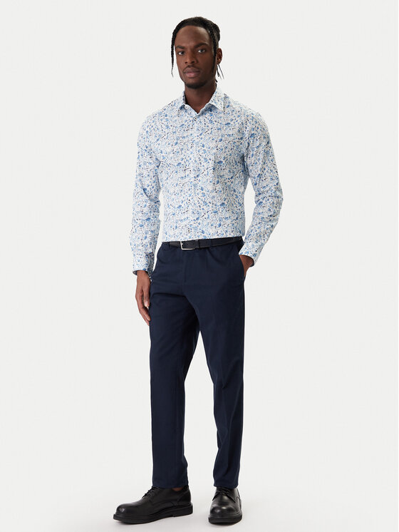 Jack & Jones Jack & Jones Koszula Blabarnes 12273876 Błękitny Regular Fit