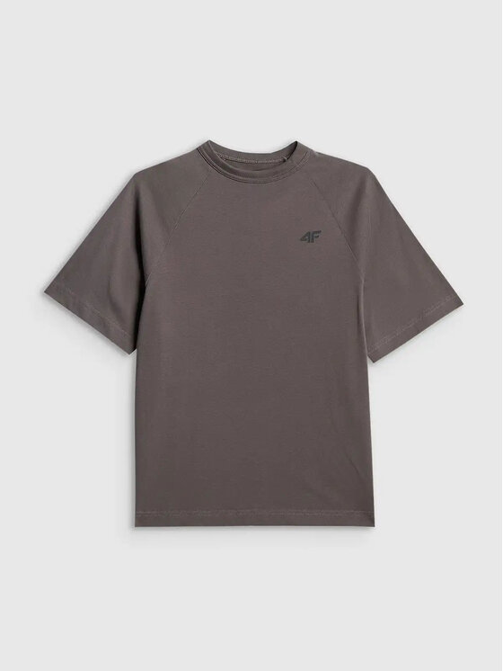 4F 4F T-Shirt 4FJWSS26TTSHM3293 Szary ciemny Active Fit