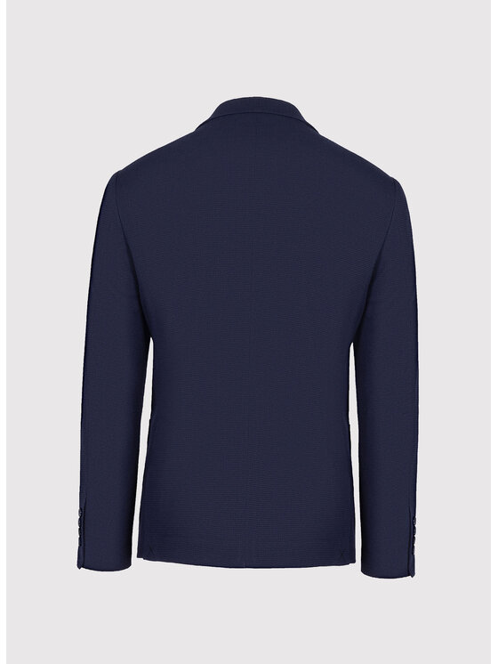 Pako Lorente Pako Lorente Marynarka P26SP-3X-025 Granatowy Slim Fit