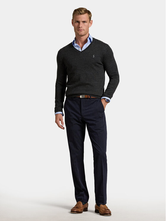 Polo Ralph Lauren Polo Ralph Lauren Svetr 710946142003 Šedá Slim Fit