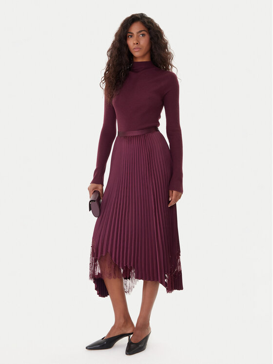 BOSS BOSS Plisēti svārki Velacey 50546594 Violets Regular Fit