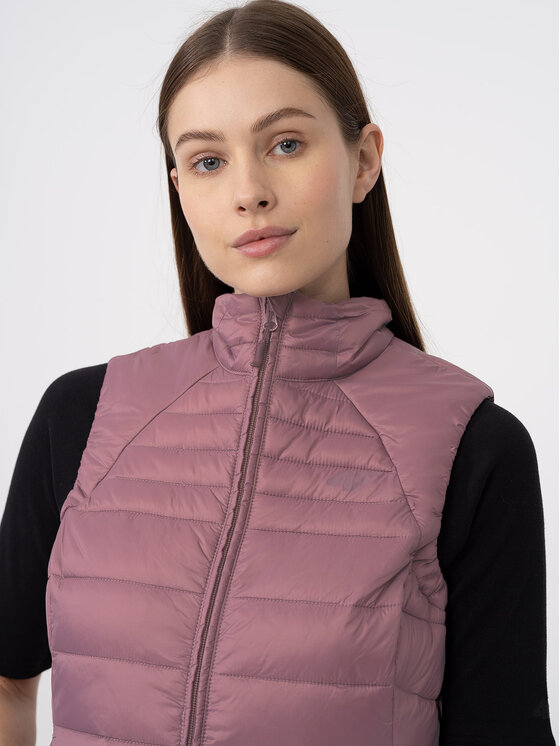 4F 4F Prsluk 4FAW23TVESF072 Ružičasta Slim Fit