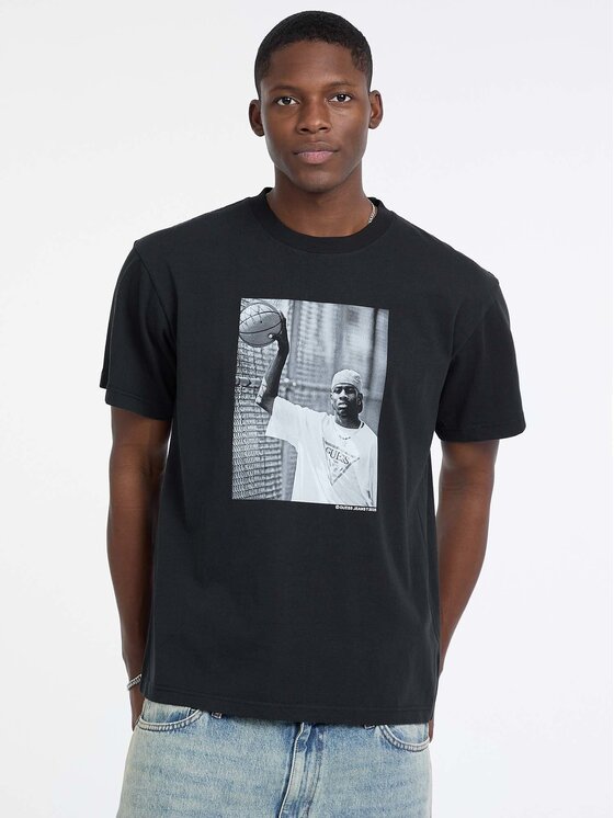 Guess Jeans Guess Jeans T-Shirt 180062 Černá Classic Fit