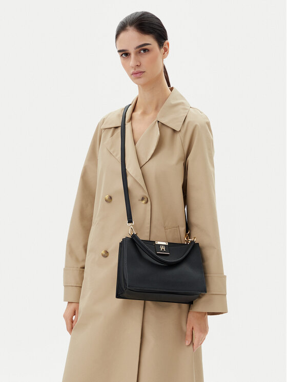 Tommy Hilfiger Geantă Th Her Mini Tote AW0AW17190 Negru | Modivo.ro