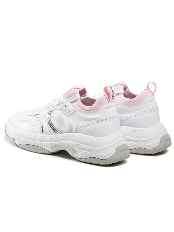 Calvin Klein Jeans Calvin Klein Jeans Αθλητικά Chunky Sole Sock Laceup Pu-Ny YW0YW00090 Λευκό