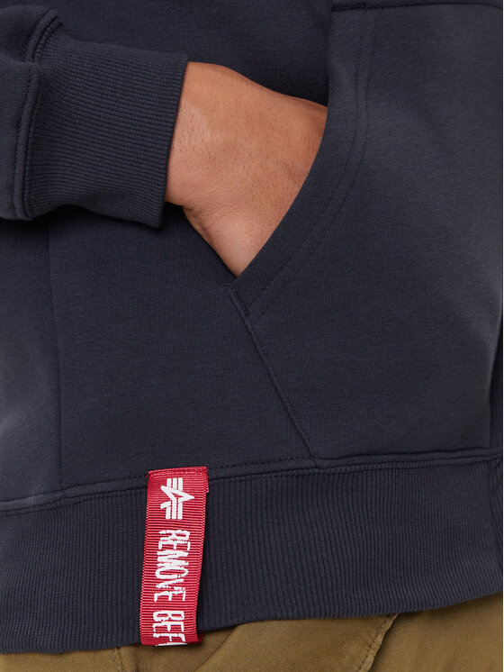 Alpha Industries Alpha Industries Pulóver Basic Zip 118342 Sötétkék Regular Fit