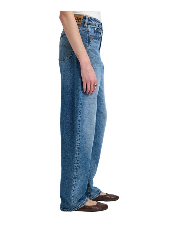 Lee Lee Jeansy 112385883 Niebieski Wide Leg
