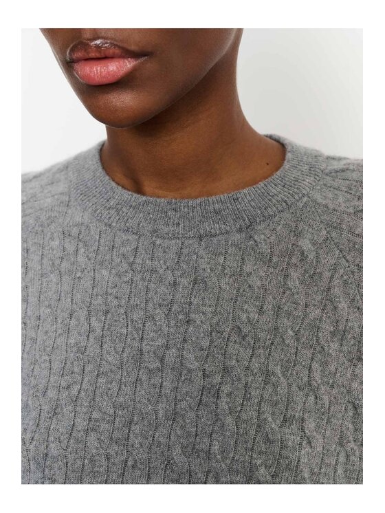 La Mania La Mania Sweter PEONY Szary Classic Fit