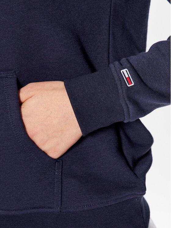 Tommy Jeans Tommy Jeans Pulóver Serif Linear DW0DW15649 Sötétkék Regular Fit