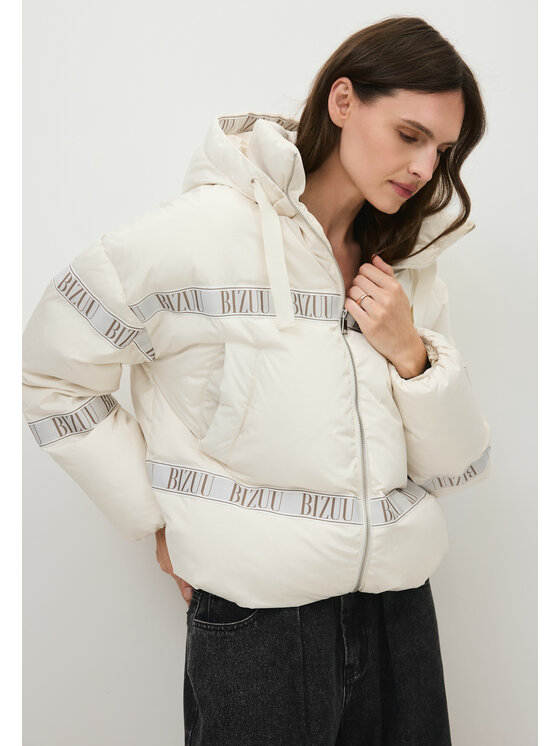 BIZUU BIZUU Kurtka puchowa TOKYO PUFFER WINTER JACKET Biały Standard Fit