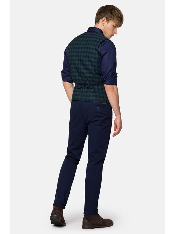 Lancerto Lancerto Kamizelka KA131223000016 Zielony Slim Fit