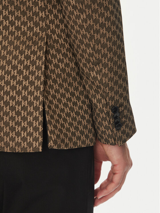KARL LAGERFELD KARL LAGERFELD Піджак 155106 552115 Коричневий Slim Fit