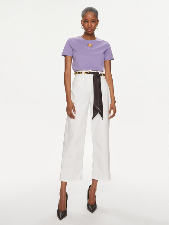 Elisabetta Franchi Elisabetta Franchi T-Shirt MA-52N-41E2-V180 Μωβ Regular Fit